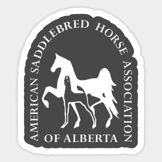 ASHA of Alberta logo in white Sticker by ASHA of Alberta